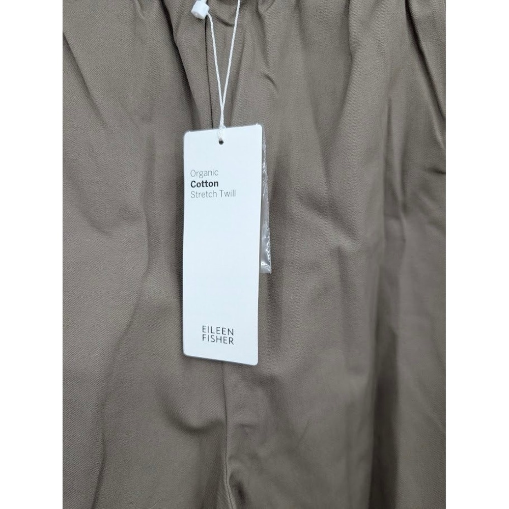 Eileen Fisher NWT Slim Ankle Pants 1X Beige Pull On Stretch Career Casual‎ - Picture 4 of 8